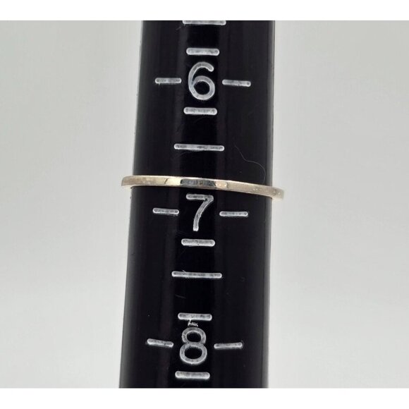 Sterling Silver Leaf Ring Size 6.75 Cubic Zirconia Accents Cutout Fine Jewelry - Picture 7 of 7